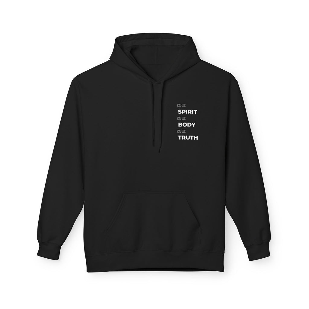 Jesus Minimalist Hoodie — 'One Spirit. One Body. One Truth' Christian Pullover