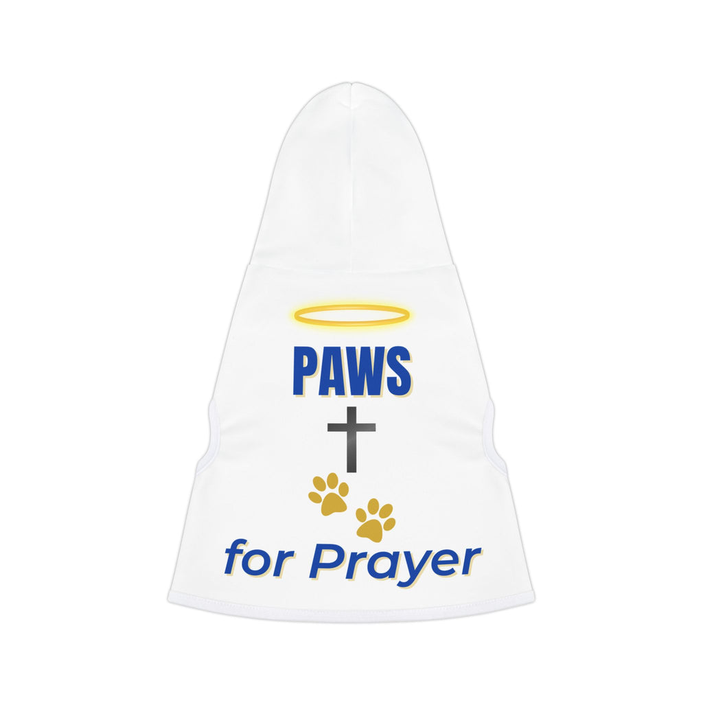 Cute Pet Hoodie - "Paws for Prayer" - Cozy Dog Sweater for Faithful Pet Owners
